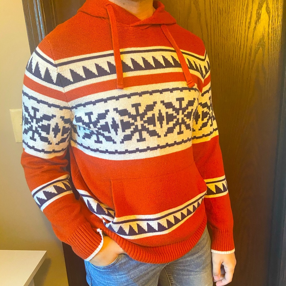 Hooded American Eagle Sweater